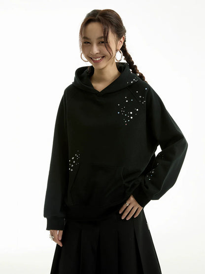 IRREGULAR BOA HOODED SWEATER