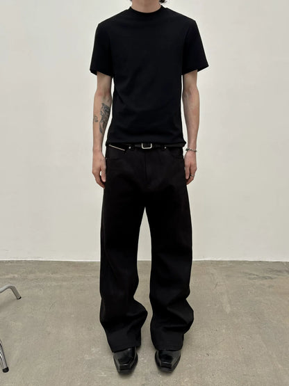UNSTRIPPED BLACK STRAIGHT JEANS