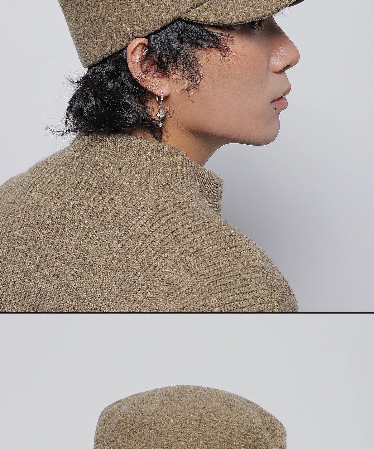 WOOL FLAT TOP CAP 16