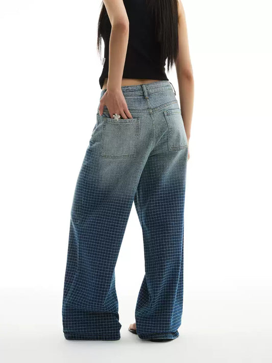 PLAID JEANS