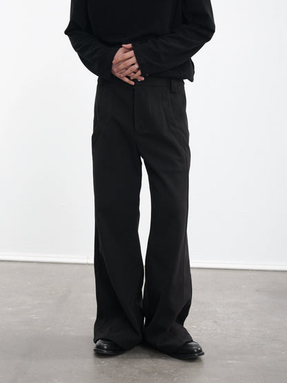 TWO-TONE WIDE-LEG PANTS