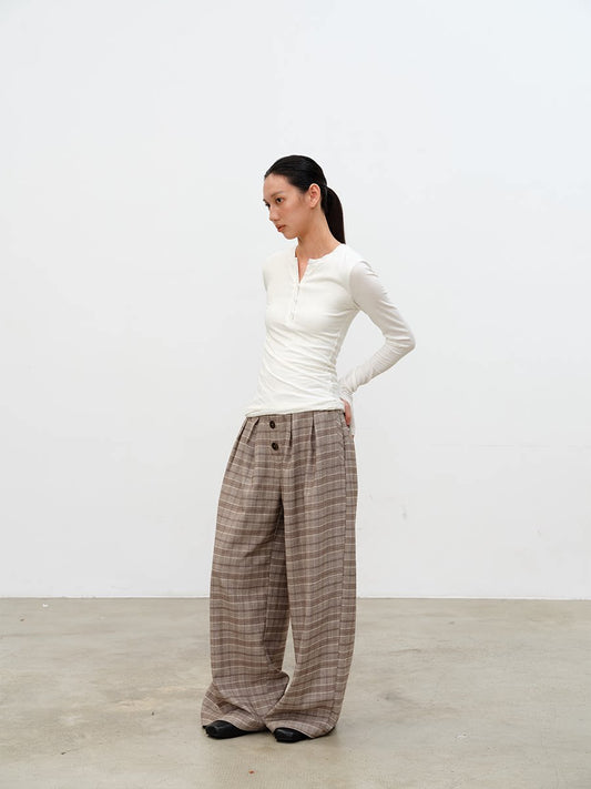 TWISTED WAIST LONG-SLEEVE TOP