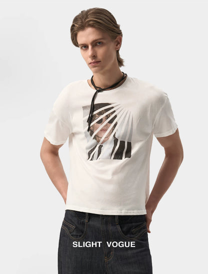 VINTAGE AGED WHITE HEMP T-SHIRT