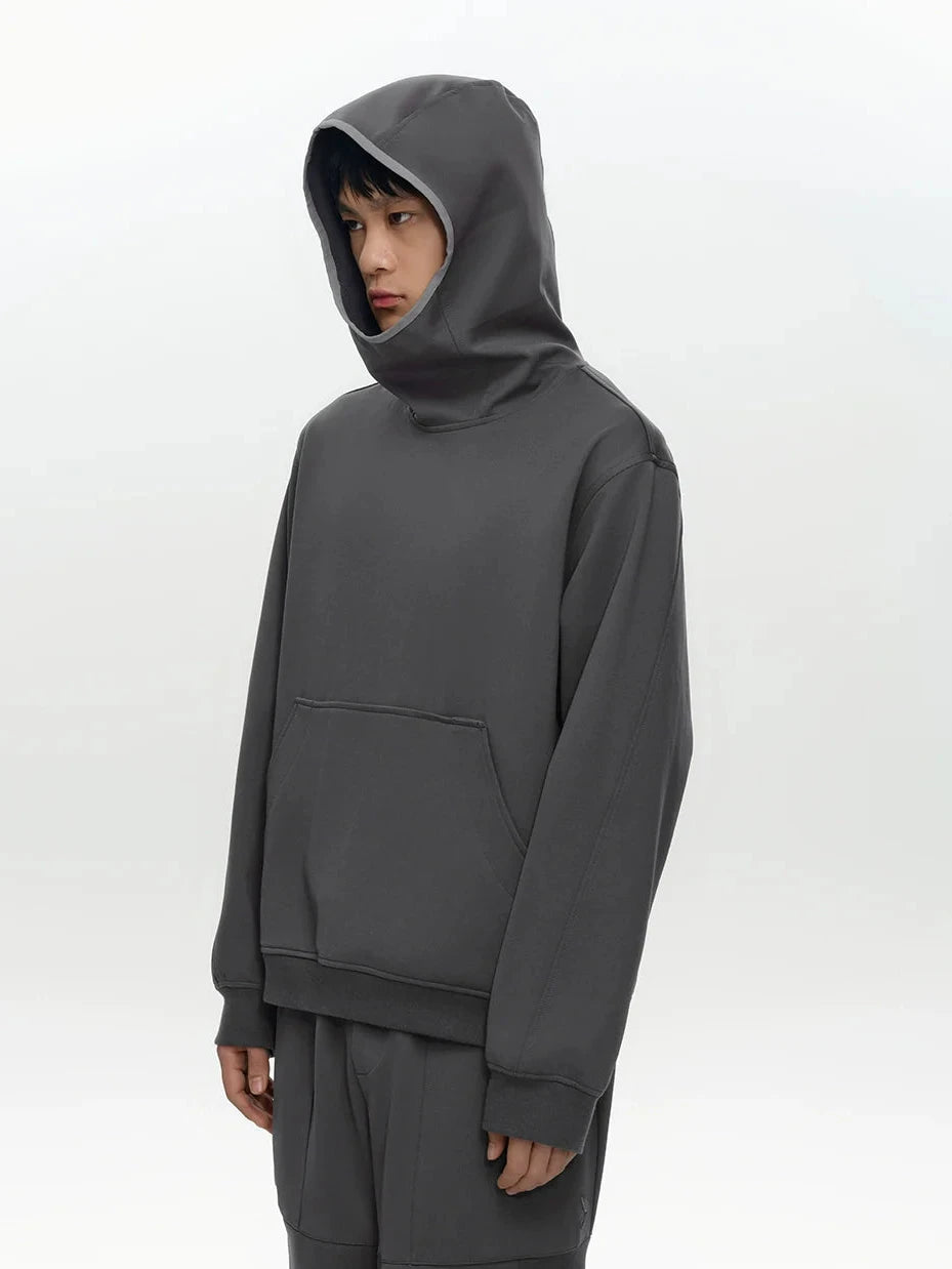 HOODED TURTLENECK PULLOVER