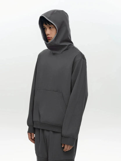 HOODED TURTLENECK PULLOVER