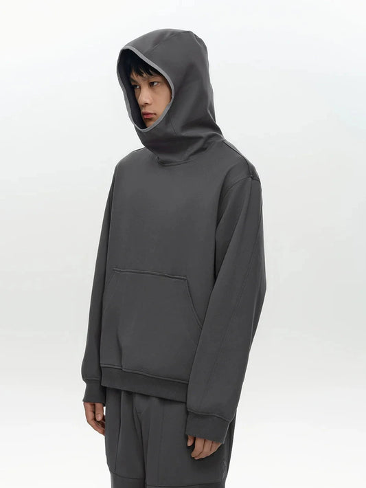 HOODED TURTLENECK PULLOVER