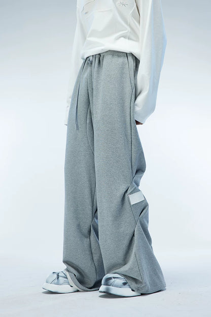DRAPED PREMIUM LEATHER SWEATPANTS