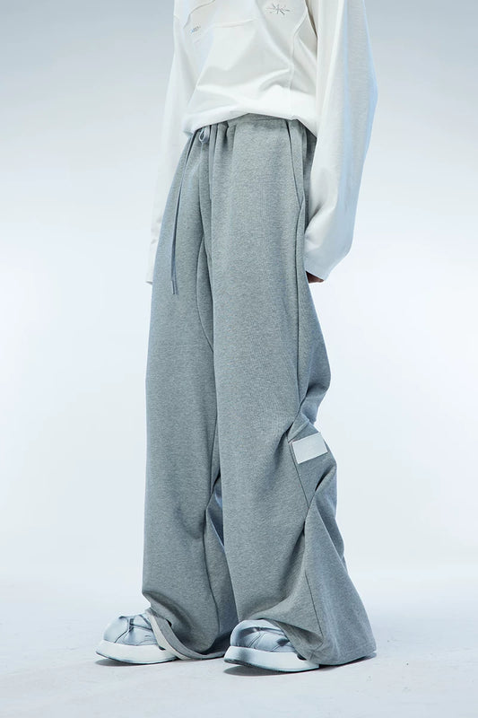 DRAPED PREMIUM LEATHER SWEATPANTS