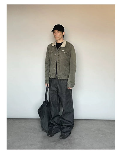 VINTAGE WIDE-LEG COMMUTER PANTS