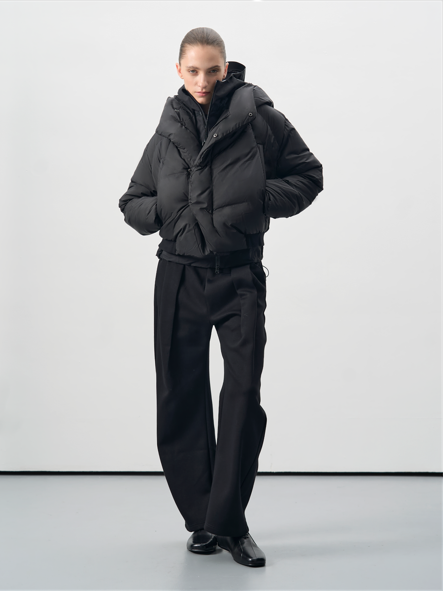 HIGH COLLAR DOWN COAT