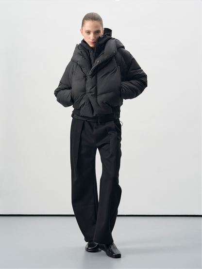 HIGH COLLAR DOWN COAT