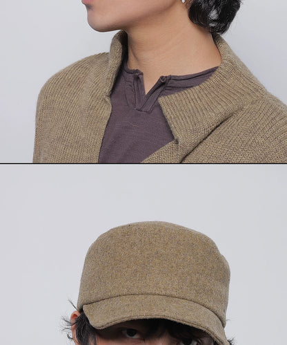 WOOL FLAT TOP CAP 14