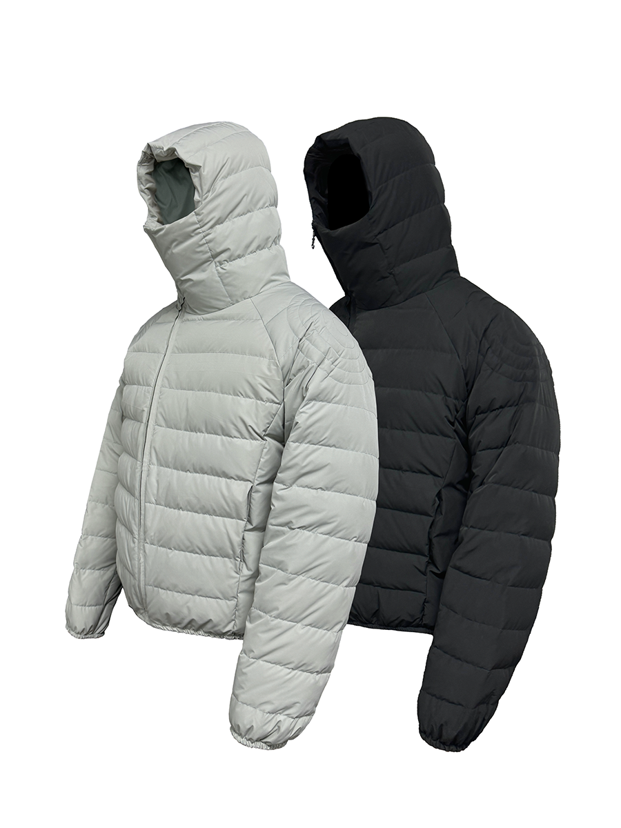 LIGHTWEIGHT HOODED DOWN JACKET