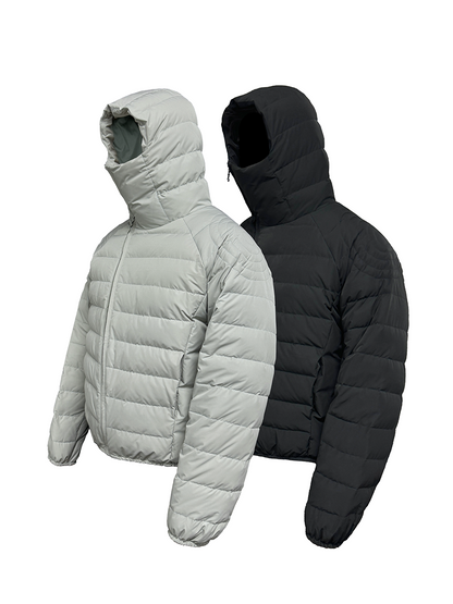 LIGHTWEIGHT HOODED DOWN JACKET