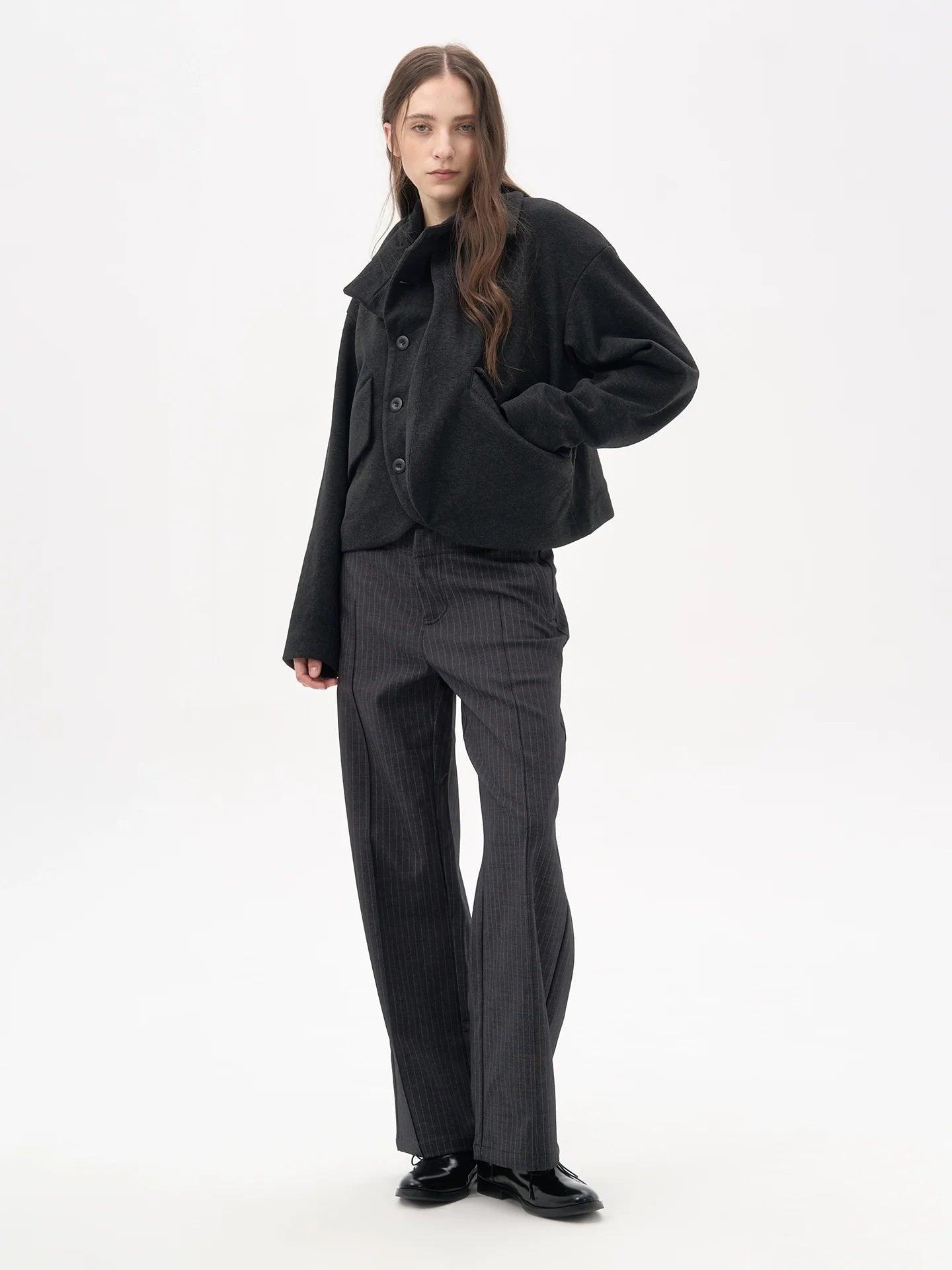 COCOON JACKET WITH CASHMERE BLEND