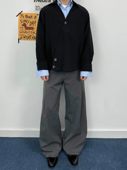 V-NECK LONG SLEEVE SHIRT