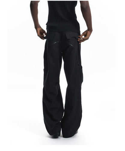3D PATCHWORK RELAXED WORK PANTS