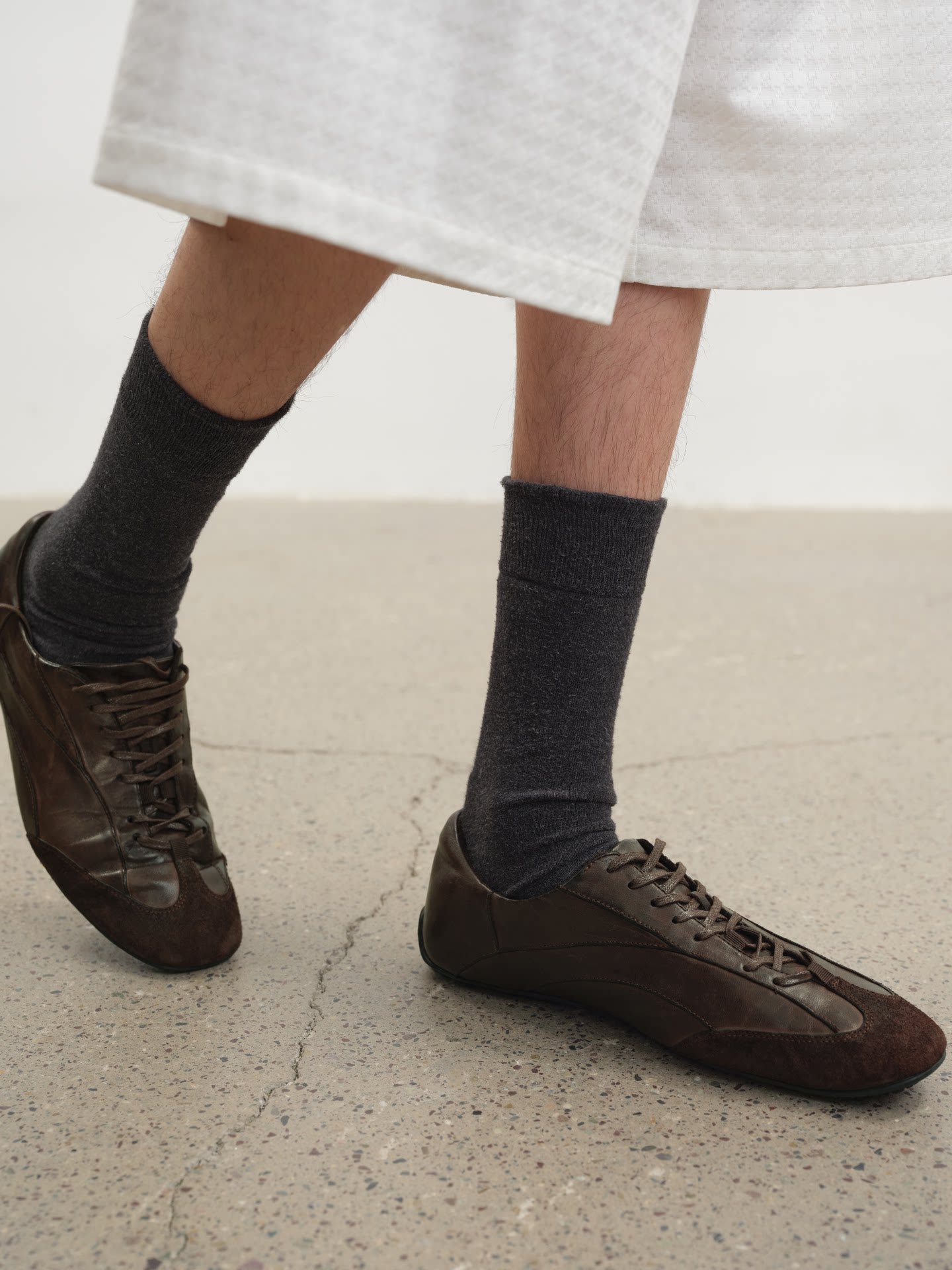 DECONSTRUCTED LEATHER SHOES