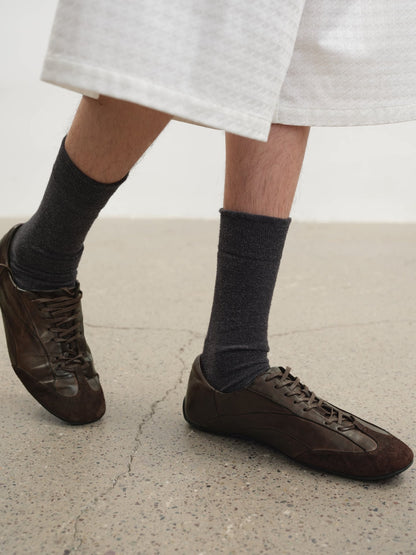 DECONSTRUCTED LEATHER SHOES