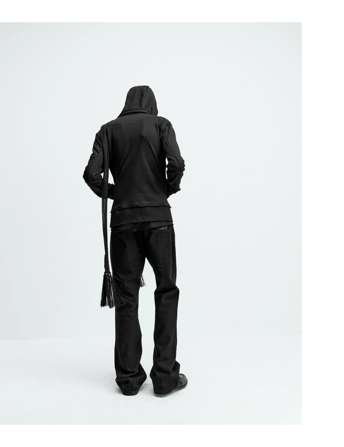 ZIPPERED SLIM-FIT HOODIE
