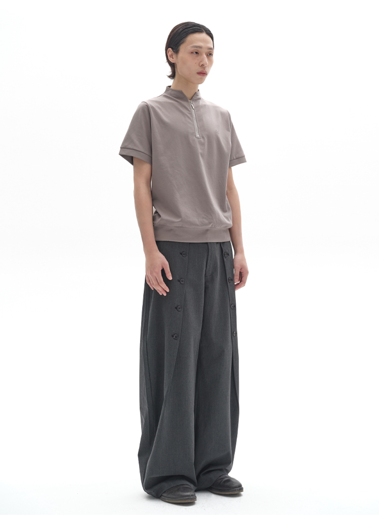 ICE SILK STAND-UP COLLAR POLO