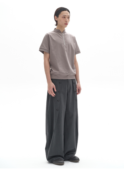 ICE SILK STAND-UP COLLAR POLO