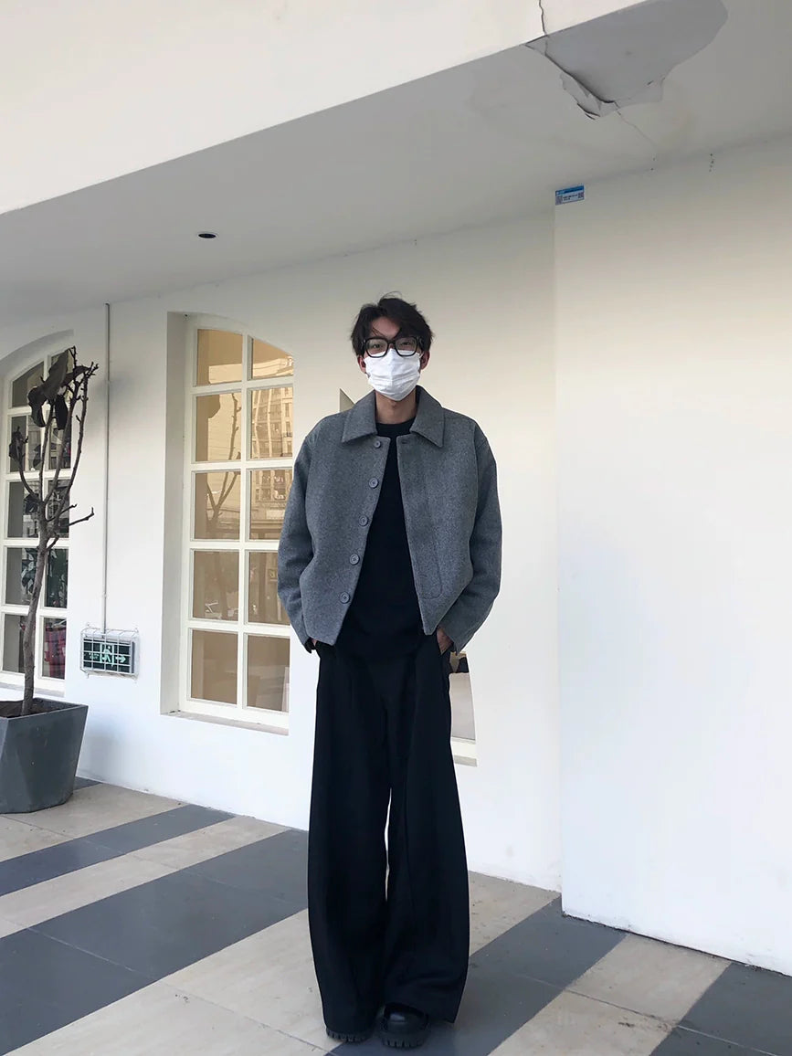 GRAY TWEED SHORT JACKET