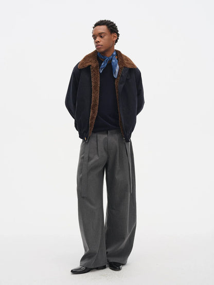 CASUAL DRAPE SUIT PANTS
