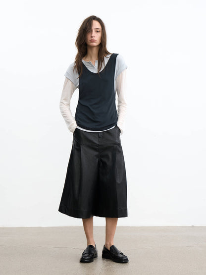 LAYERED VEST & LONG-SLEEVE TOP SET