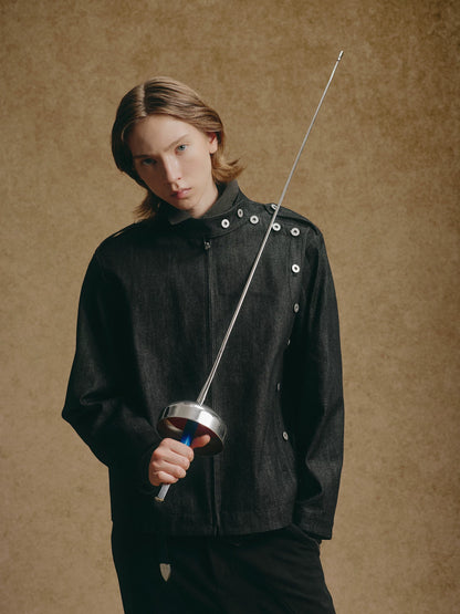 NICHE FENCING LEATHER JACKET