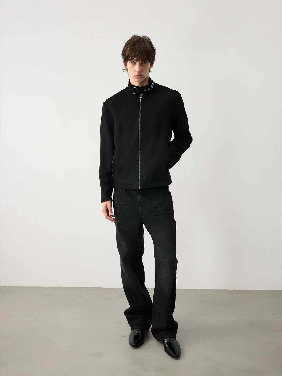 DECONSTRUCTED SUEDE JACKET