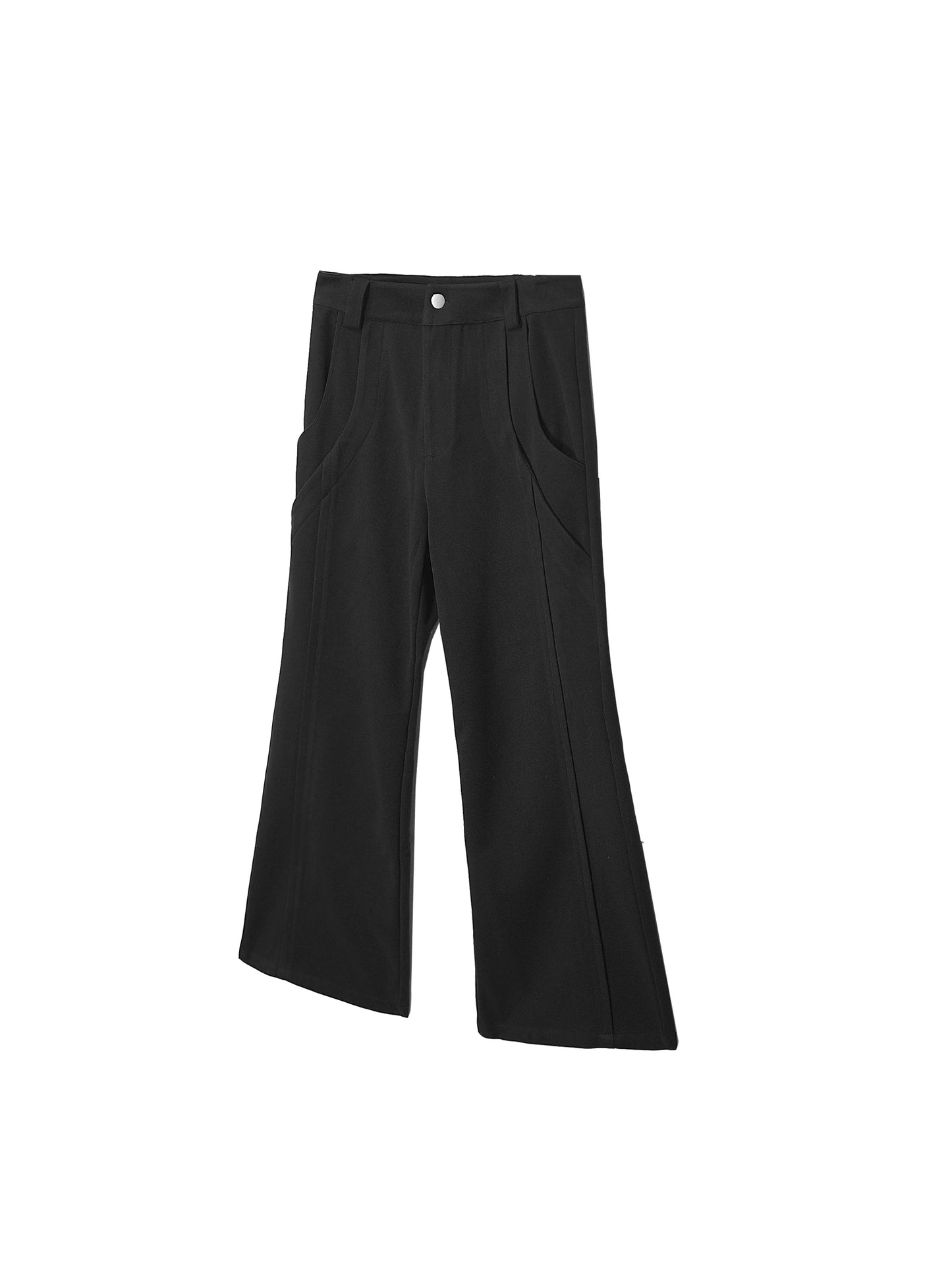 TWO-TONE WIDE-LEG PANTS