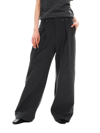 STRAIGHT LEG SUIT PANTS