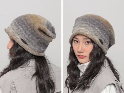 GRADIENT SLOUCH KNIT CAP 12