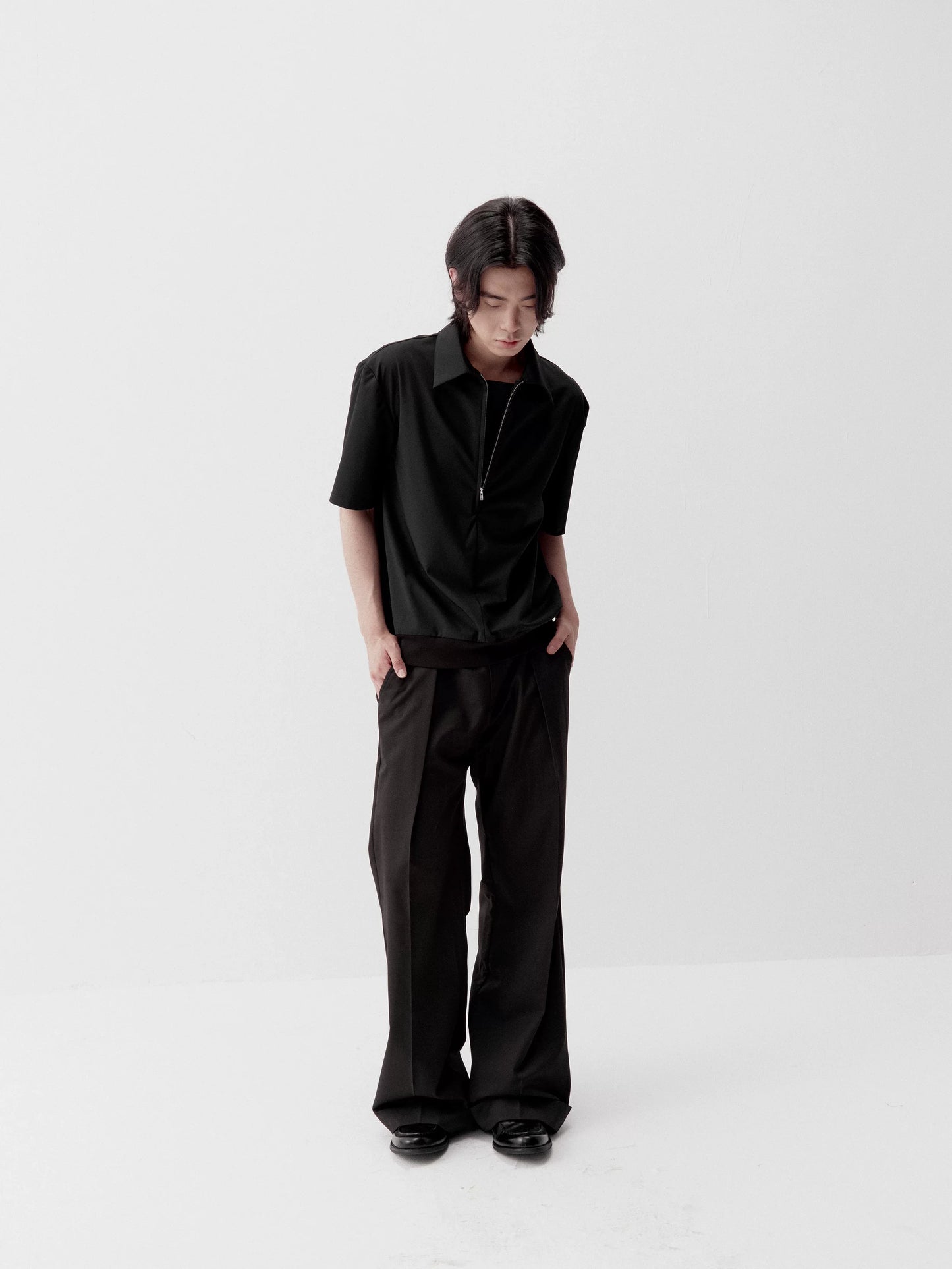 MODAL HALF-ZIP POLO