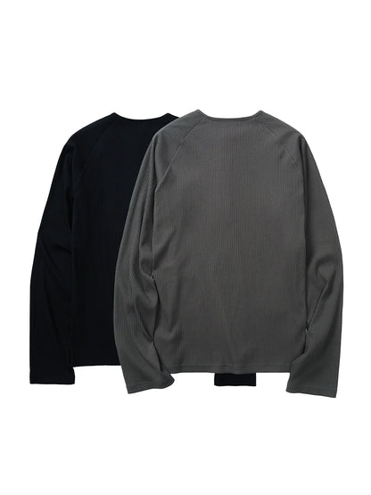 SLIM FIT HENLEY SLEEVE