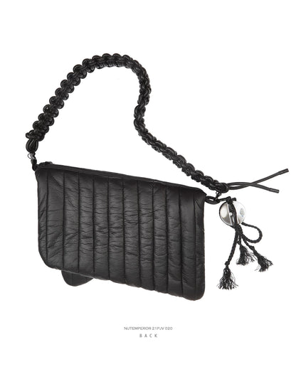 FAUX LEATHER CROSSBODY LAPTOP BAG