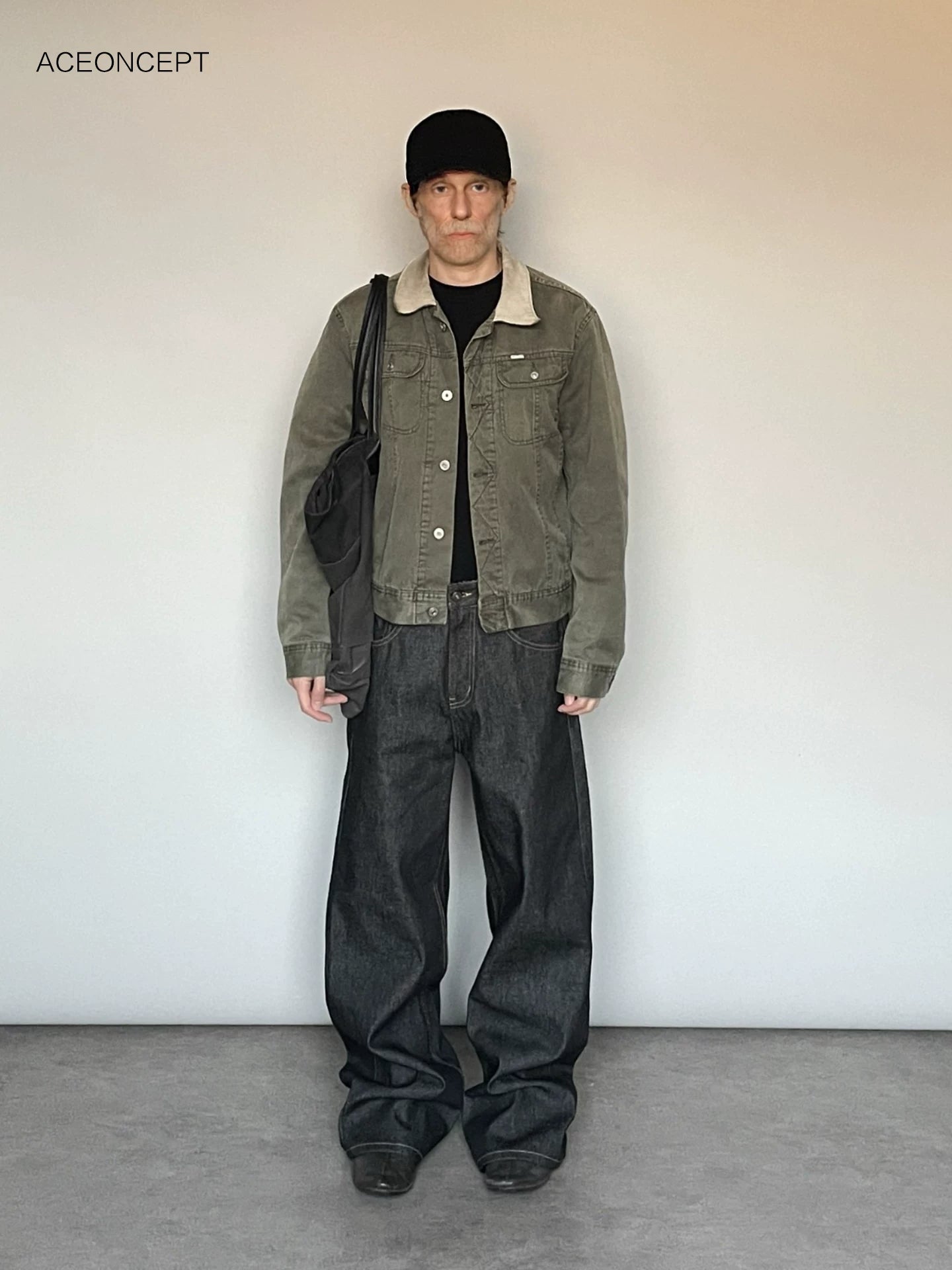 VINTAGE WIDE-LEG COMMUTER PANTS