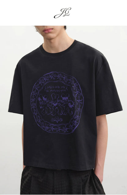 VINTAGE BUNNY PRINT TEE
