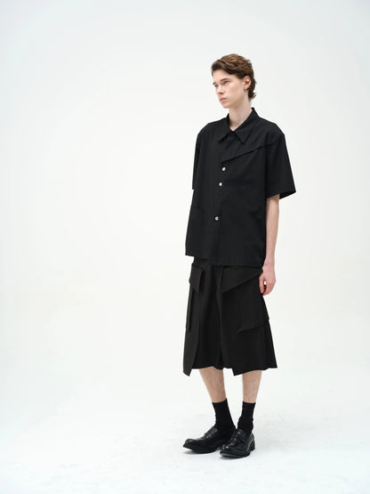 DECONSTRUCTED MULTI-POCKET SHORTS