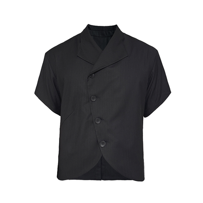 TUXEDO SHORT SHIRT WITH RAGLAN CUFFS