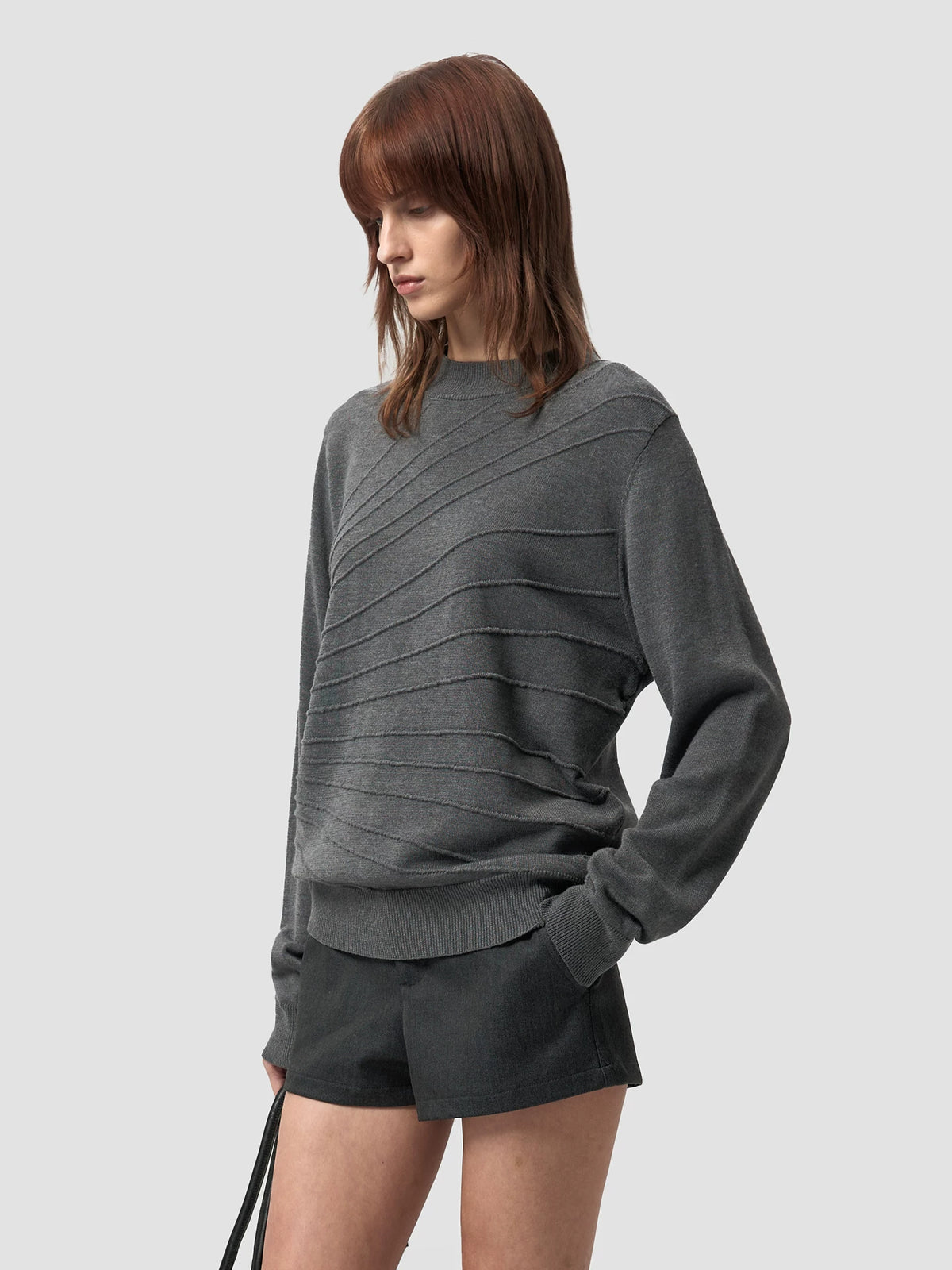 SCULPTED JACQUARD LONG SLEEVE KNIT 13