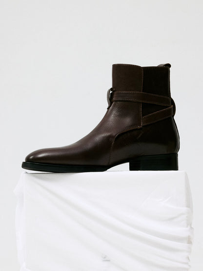 HARNESS STRAP ANKLE BOOTS 5