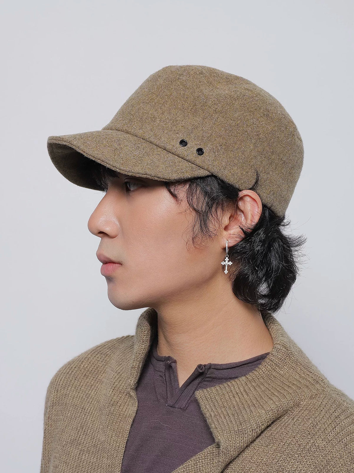 WOOL FLAT TOP CAP 3
