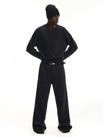 RELAXED 3D ZIP LONG SLEEVE