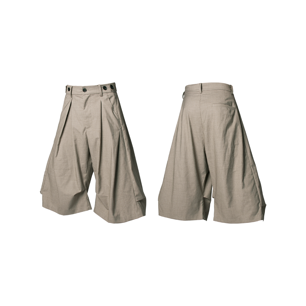 ELEGANT DRAPED PLEATED PANTS