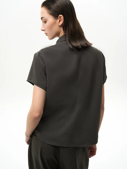 DECONSTRUCTED PLEATED SHIRT