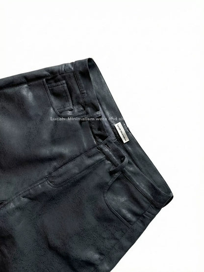 MINIMALIST LEATHER TROUSERS