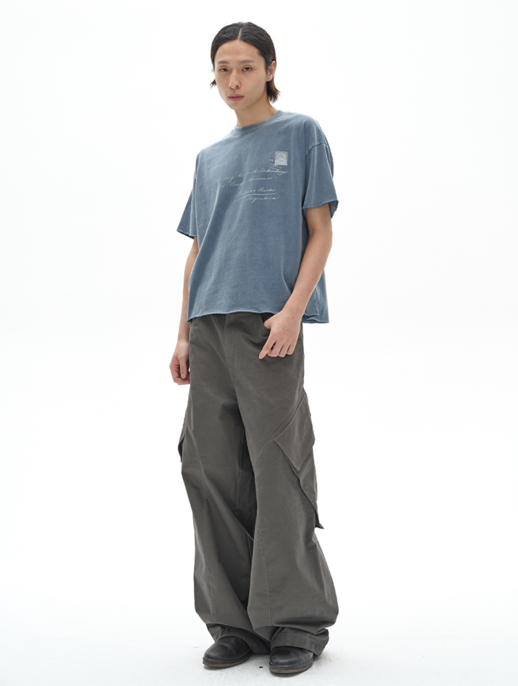 WASHED CARGO WORK PANTS