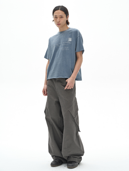 WASHED CARGO WORK PANTS